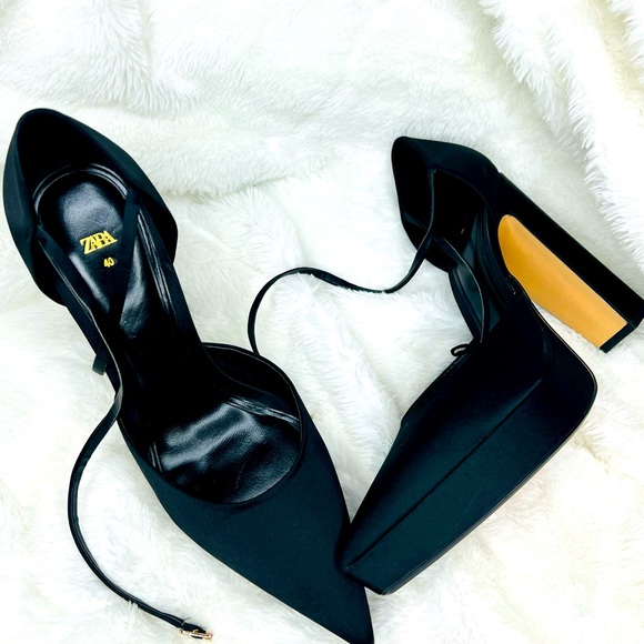 Brand New Zara Platform Heel.Size 40 - Picture 4 of 11
